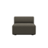 Fjord Sofa Seat Section i brun Sealife tekstil med bløde, afrundede kanter og modulært design.