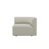Fjord Sofa hjørnesektion til højre i blødt Cosmo Beige stof med afrundede kanter og modulært design.