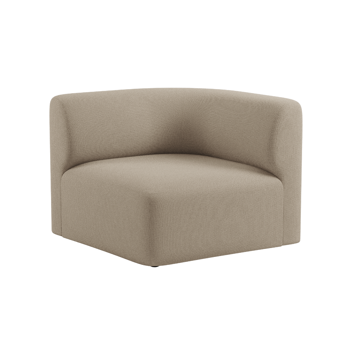 Fjord Sofa hjørnesektion højre i Cosmo Beige med bløde former og modulært design.