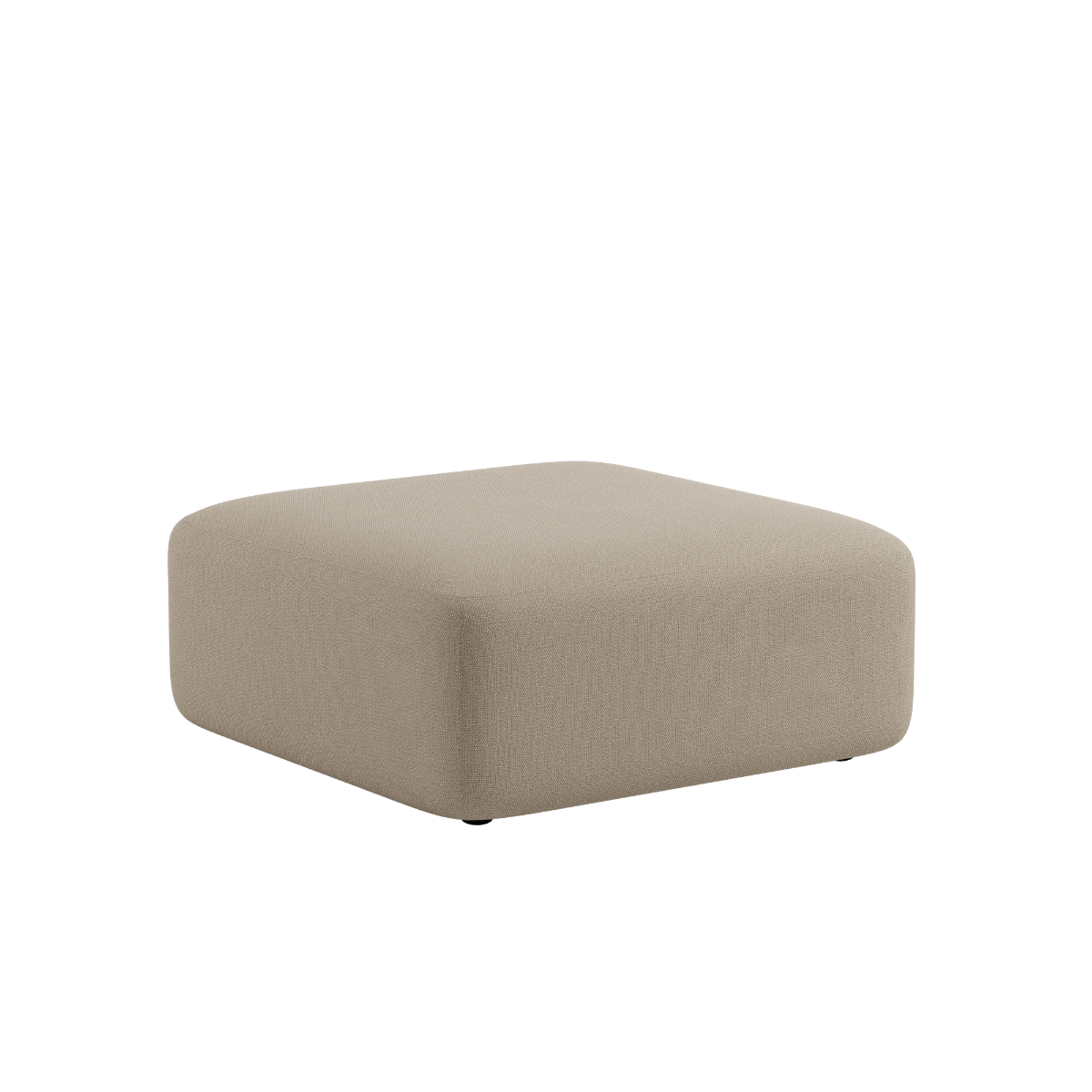 Beige Fjord pouf fra sackit med bløde afrundede former og polstret overflade til en komfortabel og fleksibel siddeplads i hjemmet