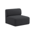 Fjord Sofa sædesektion i blødt, skandinavisk design med Cosmo Slate tekstil.