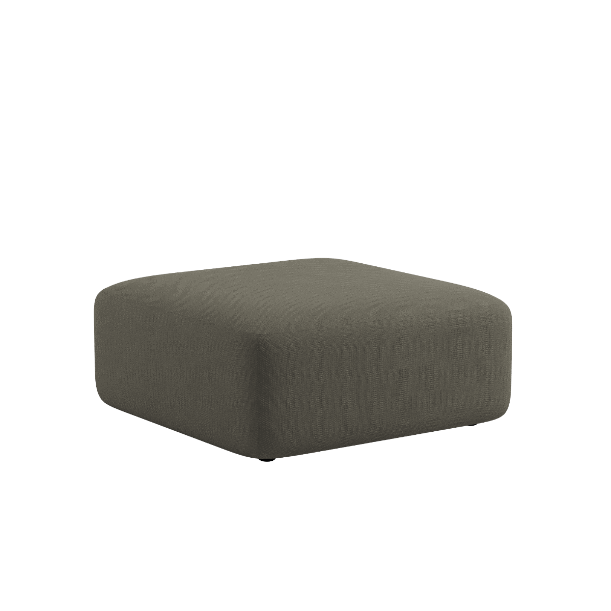 Fjord Sofa Pouf i Cosmo Stone med bløde, afrundede kanter og tekstil i skandinavisk design.