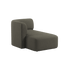 Fjord Sofa med chaiselong til venstre i stof Cosmo Stone, skandinavisk design med bløde linjer.