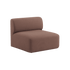 Fjord Sofa sædesektion i Cosmo Clay stof med bløde linjer og afrundede kanter.