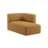 Fjord Sofa med chaiselong til højre i Cosmo Mustard tekstil med bløde, afrundede kanter.