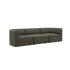 Fjord Sofa - 3 seater | Fjord Sofa - 3 seater - Sealife Brown Uden puf | SACKit