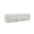 Fjord Sofa - 3 seater | Fjord Sofa - 3 seater - Sealife Ivory Uden puf | SACKit
