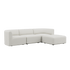 Fjord Sofa - 3 seater | Fjord Sofa - 3 seater - Sealife Ivory Med puf | SACKit