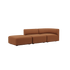 Fjord Sofa - 2 seater w/ open end | Fjord Sofa - 2 seater w/ open end - Cosmo Terracotta Venstre | SACKit