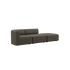Fjord Sofa - 2 seater w/ open end | Fjord Sofa - 2 seater w/ open end - Sealife Brown Højre | SACKit