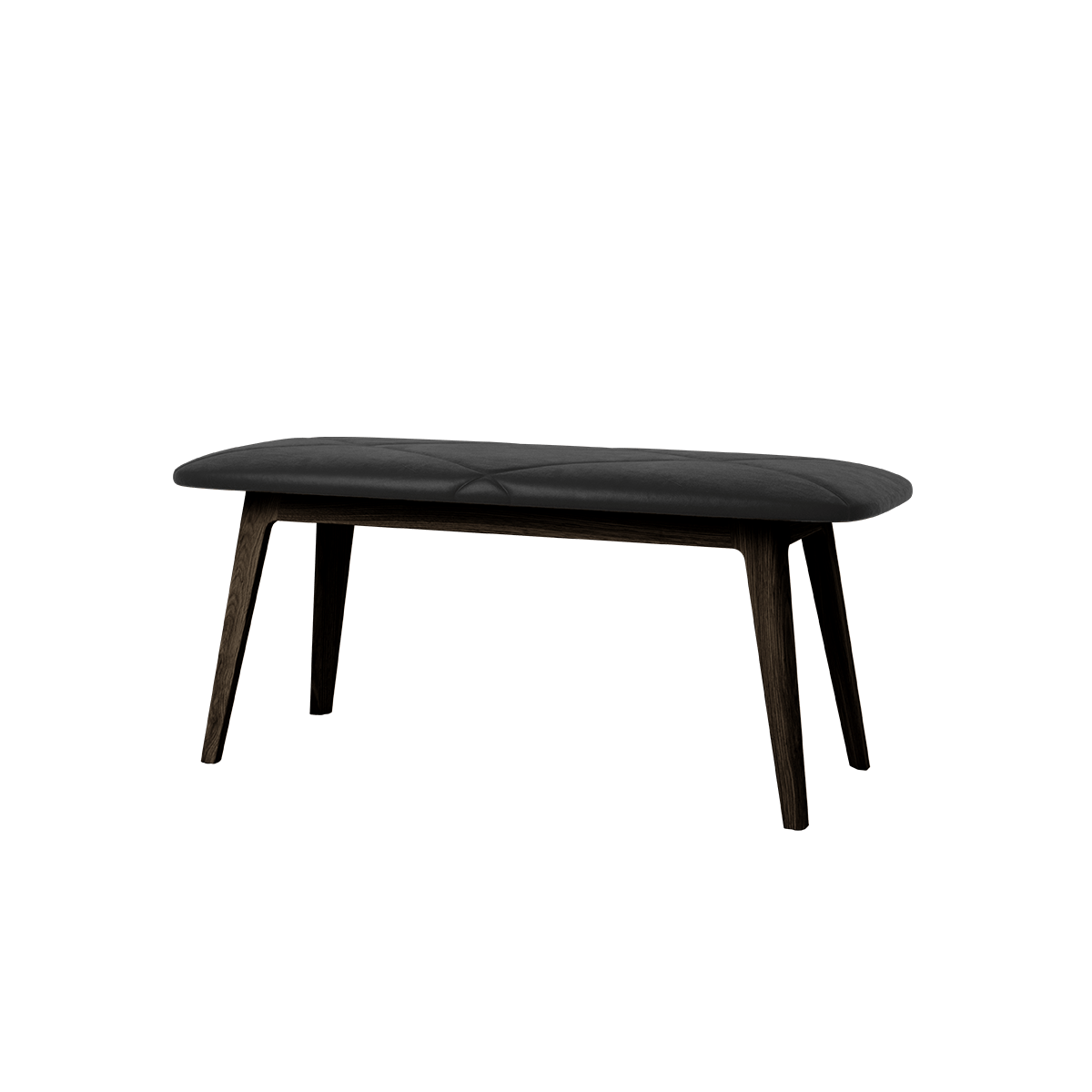 Nordic Bench - Dark Stained Oak | Nordic Bench - Dark Stained Oak - Terra Black | SACKit