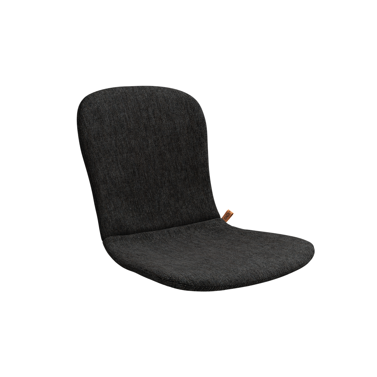 Sort Patio Cushion Full hynde til Patio Chair no. One med polstret udendørsdesign.