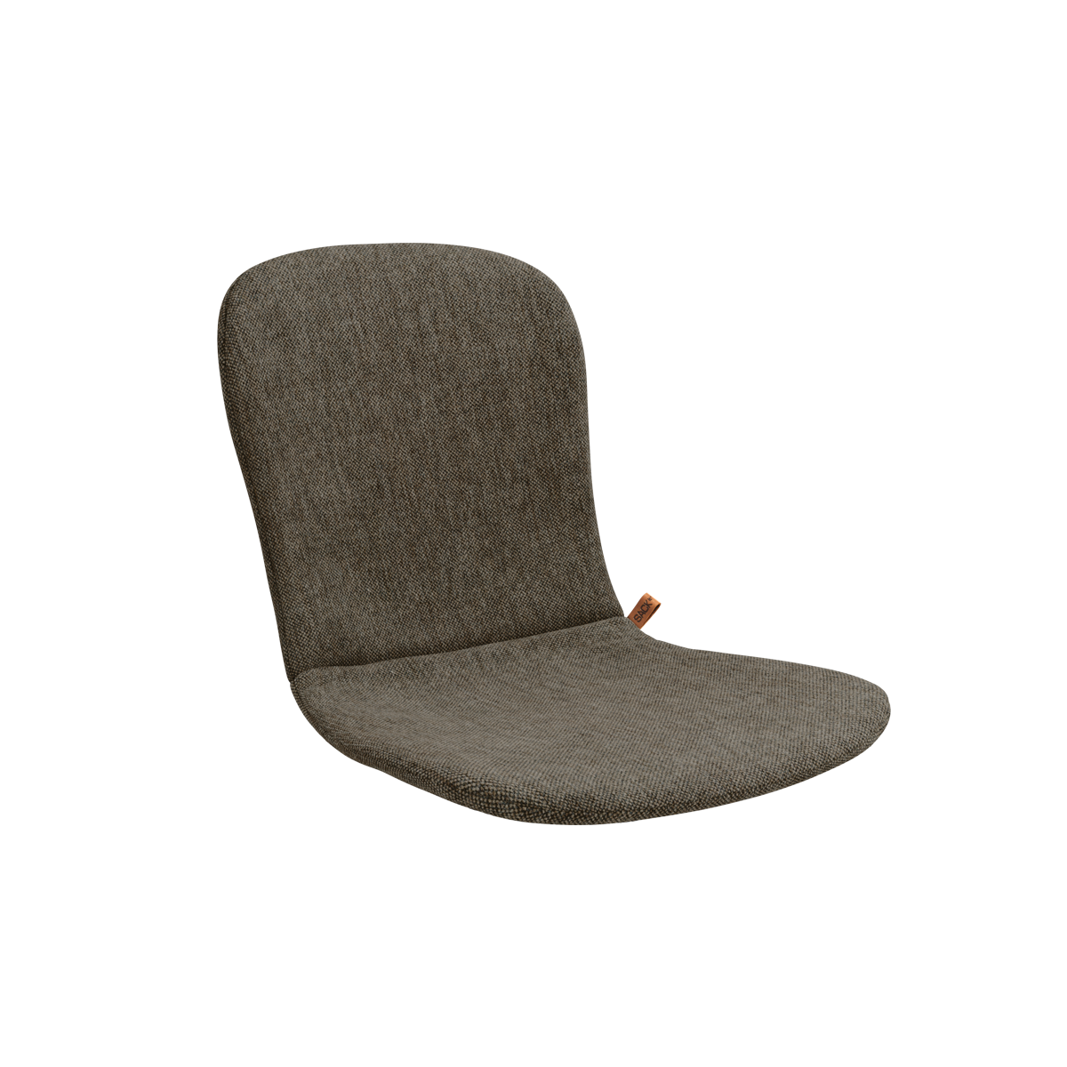 Patio Chair no. One med fuldpolstret Cobana Brown hynde i olefin fiber til udendørs brug.