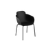 Sort Patio Chair no. One S2 udendørs stol med pulverlakeret stel og drænhul