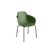 Udendørs Patio Chair no. One S2 i olivengrøn med sort pulverlakeret stel.