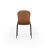Chair no. One S1 spisebordsstol i Terra Black med polstret lædersæde og stel i pulverlakeret genanvendt stål.