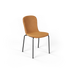 Chair no. One S1 spisebordsstol i Luna Sandstone med polstret sæde og pulverlakeret stel i genanvendt stål.