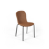Chair no. One S1 spisebordsstol med Luna Walnut polstring og sort pulverlakeret stel i genanvendt stål.