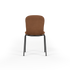 Chair no. One S1 spisebordsstol i Luna Sandstone med polstret lædersæde og pulverlakeret stel i genanvendt stål.