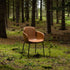 Chair no. One S2 spisebordsstol i sort læder med dobbeltskaller og sort pulverlakeret stel.
