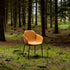 Chair no. One S2 spisebordsstol i Luna Sandstone med polstret lædersæde og pulverlakeret stel i genanvendt stål.