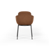 Chair no. One S2 spisebordsstol i Luna Sandstone med polstret læder og dobbeltskaller, indendørs design.