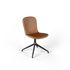 Chair no. One S1 spisebordsstol i Terra Safari med polstret sæde og swivel-fod med returdrej.