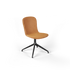 Chair no. One S1 spisebordsstol i Luna Sandstone med polstret sæde og swivel-fod med returdrej.