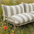 Mollis Lounge Sofa 2 Seater i Renesse Taupe med pulverlakeret aluminiumsstel til udendørs brug.