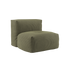 Soft Sofa Indoor modulsofa i olivengrønt corduroy stof uden stel.