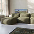 Soft Sofa Indoor modulsofa i beige corduroy stof med blød og fleksibel form til indendørs brug.