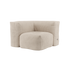 Soft Sofa Indoor hjørnesofa i blød corduroy i rosa farve med modulær, boneless design.