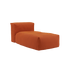 Soft Sofa Indoor Lounger i orange Jaquard tekstil med modulær design og bløde former.