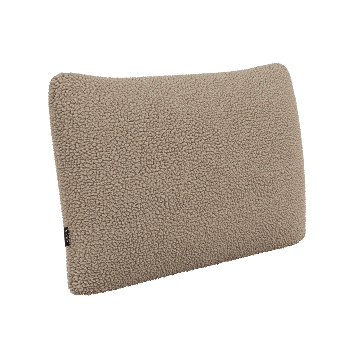 Rektangulær Soft Sofa Indoor pude i Teddy Brown tekstil med koldskum fyld og aftageligt betræk.