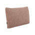 Rektangulær Soft Sofa Indoor Cushion i rosa Corduroy stof med blød tekstur.