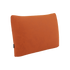 Rektangulær Soft Sofa Indoor Cushion i orange jaquard tekstil med blød struktur.