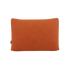 Rektangulær Soft Sofa Indoor pude i orange Jaquard tekstil med blødt, struktureret mønster.