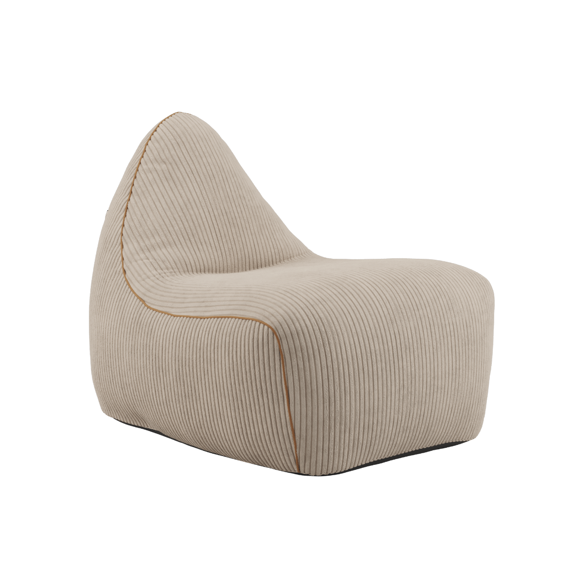 SACKit Chair Indoor sækkestol i beige corduroy med rund, blød form og lav ryg.