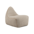 SACKit Chair Indoor sækkestol i beige ribbet stof med rund, blød form og lav ryg.