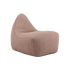 SACKit Chair Indoor sækkestol i blød, rosa kordfløjl med rund og organisk form.