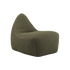 SACKit Chair Indoor sækkestol i olivengrøn corduroy med rund, blød form og lav ryg.