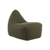 SACKit Chair Indoor sækkestol i rund form med Cosmo Olive tekstil og blødt skumfyld.