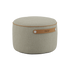 SACKit Pouf Indoor i rund form med Cosmo Beige tekstil og skridsikker bund.