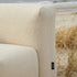 Soft Sofa Outdoor i boucle beige uden stel, blød og formstabil udendørs sofa på terrasse.