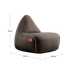 Canvas Lounge Chair & Pouf | Canvas Lounge Chair & Pouf - Canvas Brown | SACKit