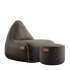Canvas Lounge Chair & Pouf | Canvas Lounge Chair & Pouf - Canvas Brown | SACKit