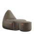 Cobana Lounge Chair & Pouf | Cobana Lounge Chair & Pouf - Cobana Brown | SACKit