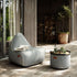 Cobana Lounge Chair & Pouf | Cobana Lounge Chair & Pouf - Cobana Sand Melange | SACKit