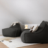 Cobana Lounge Chair & Pouf | Cobana Lounge Chair & Pouf - Cobana Black | SACKit