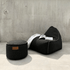 Cobana Lounge Chair & Pouf | Cobana Lounge Chair & Pouf - Cobana Black | SACKit